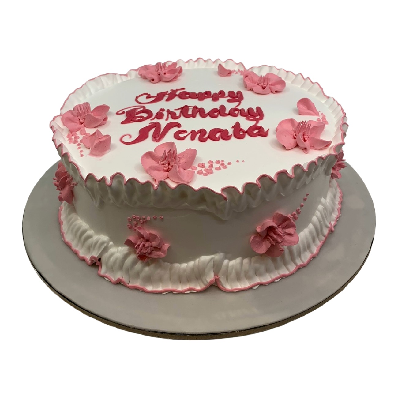 Sweet Pink Blossom Lambeth Vintage Cake
