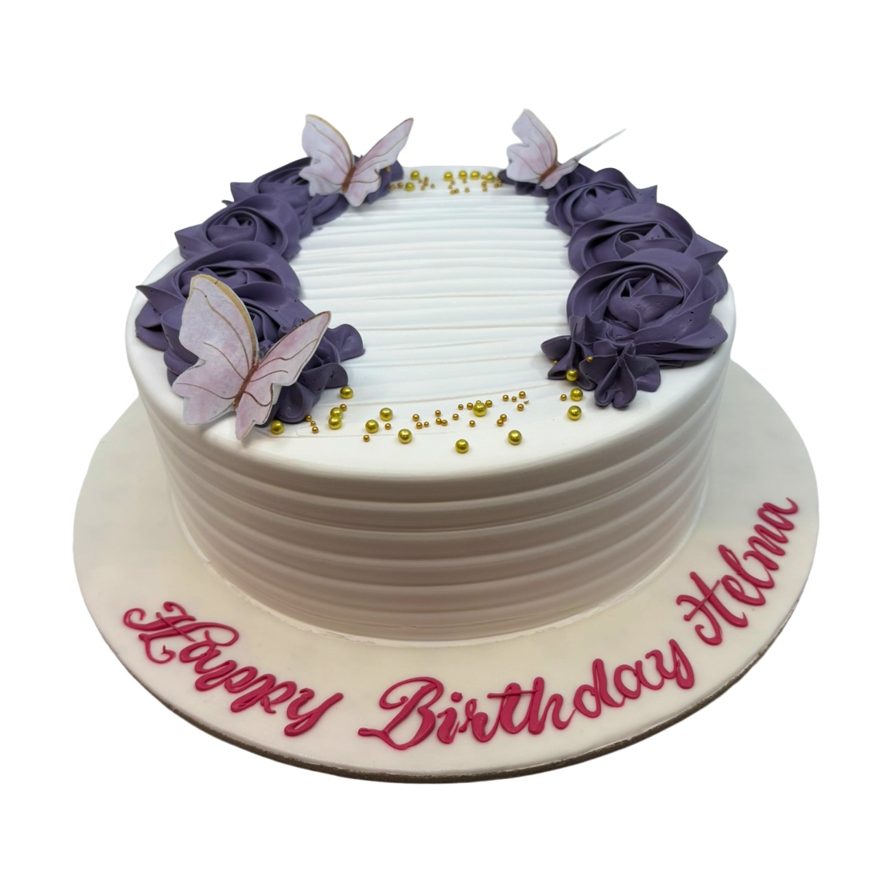 Velvet Twilight Rosette Cake
