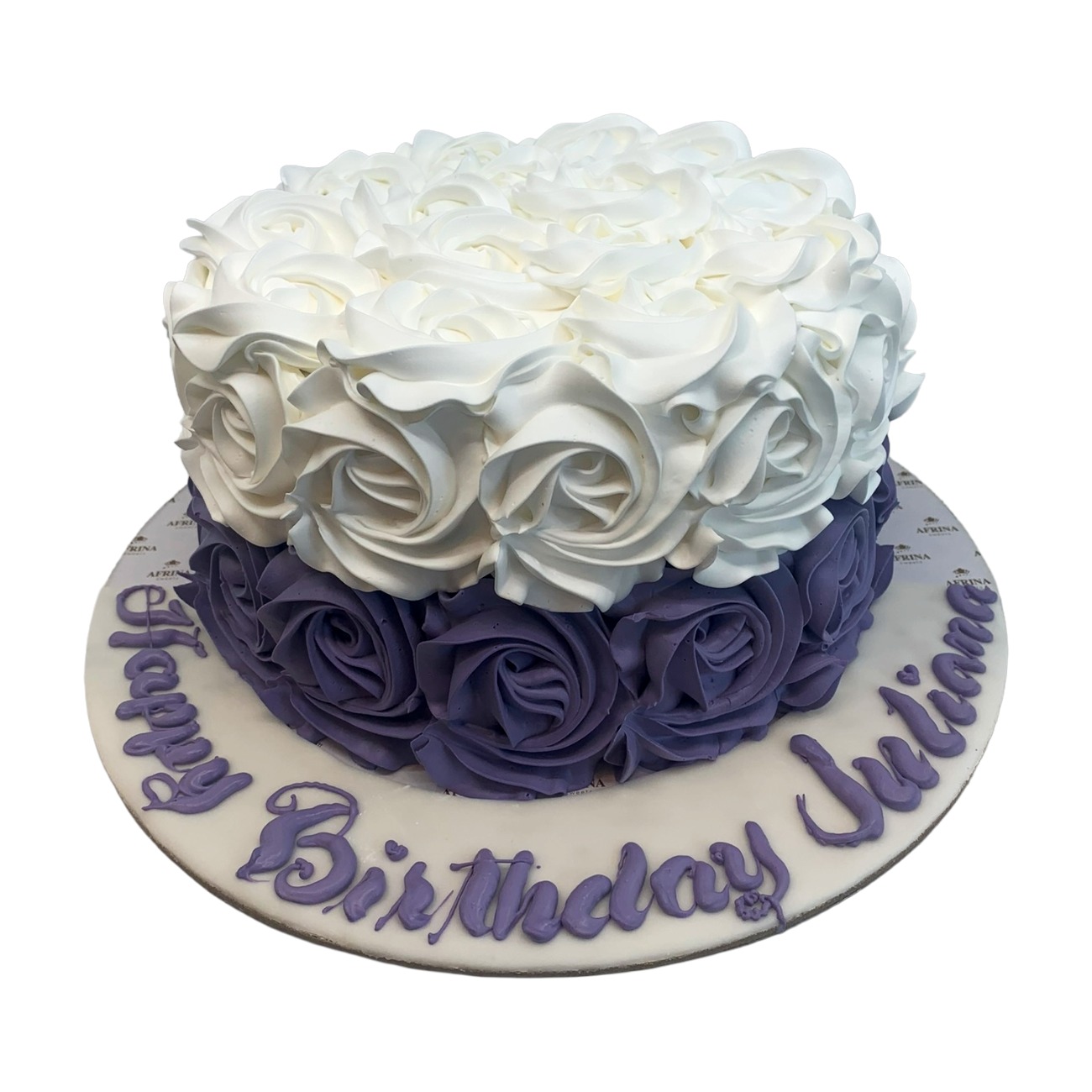 Velvet Twilight Rosette Cake