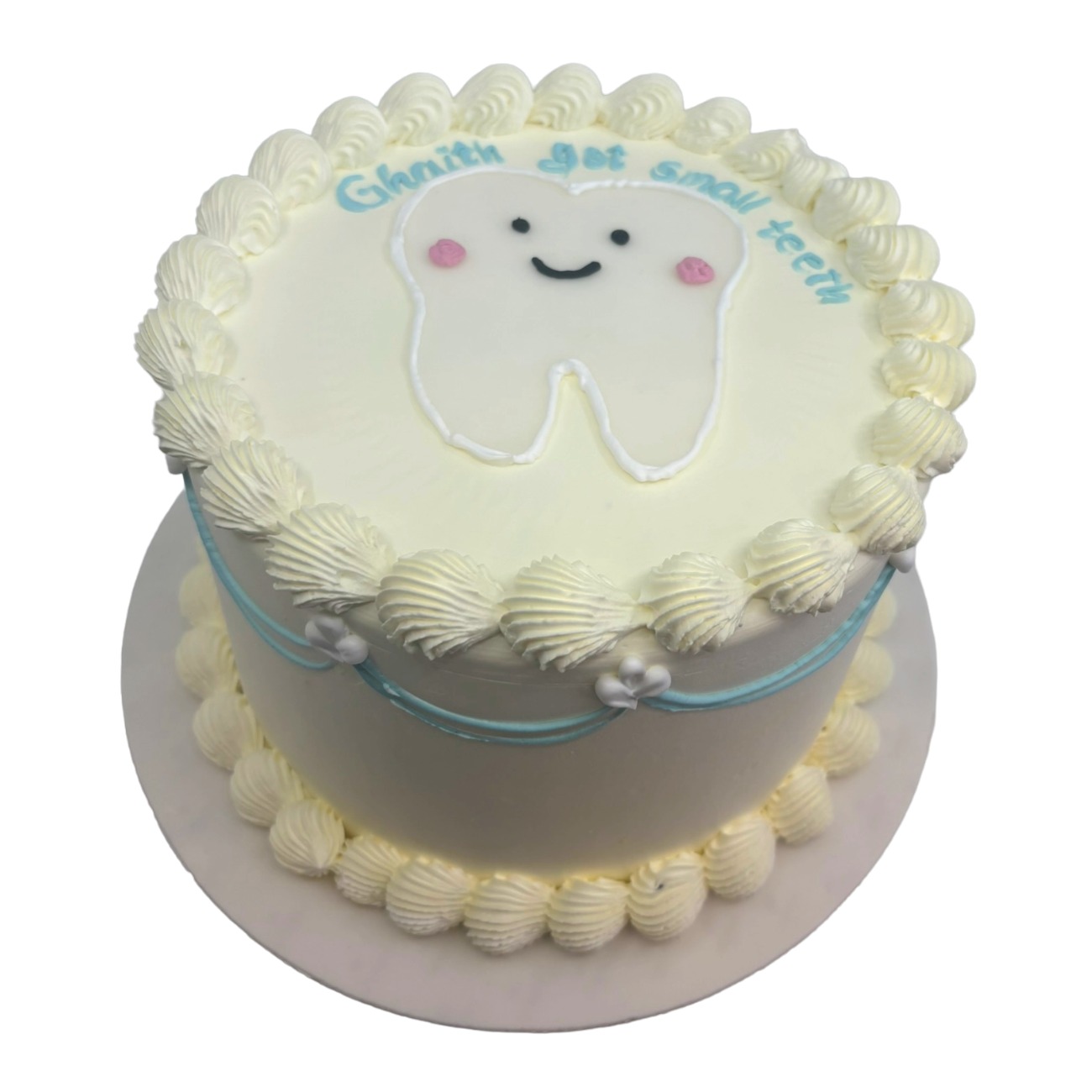 Vintage Pipings First Tooth Cake