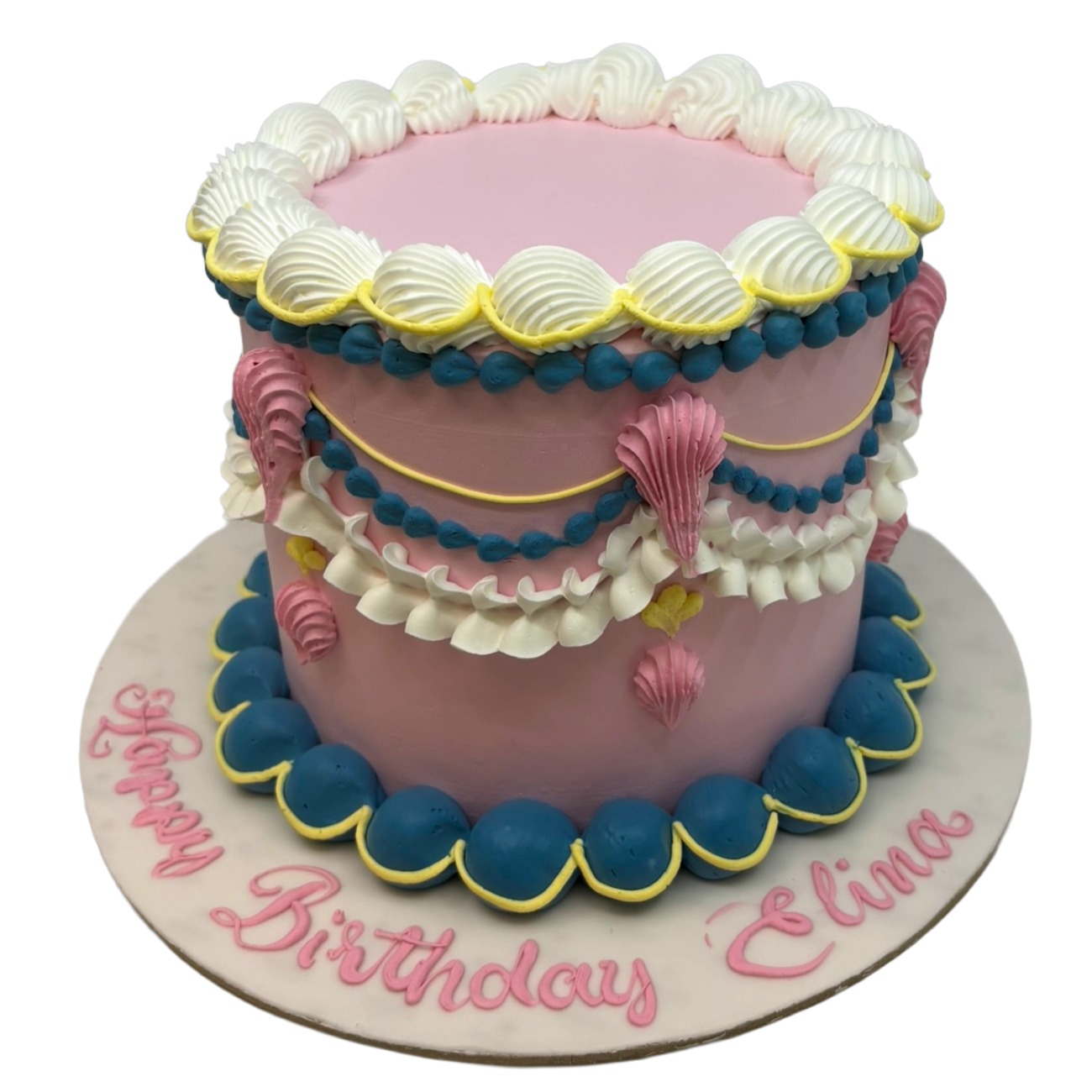 Whimsical Pastel Carnival Lambeth Cake